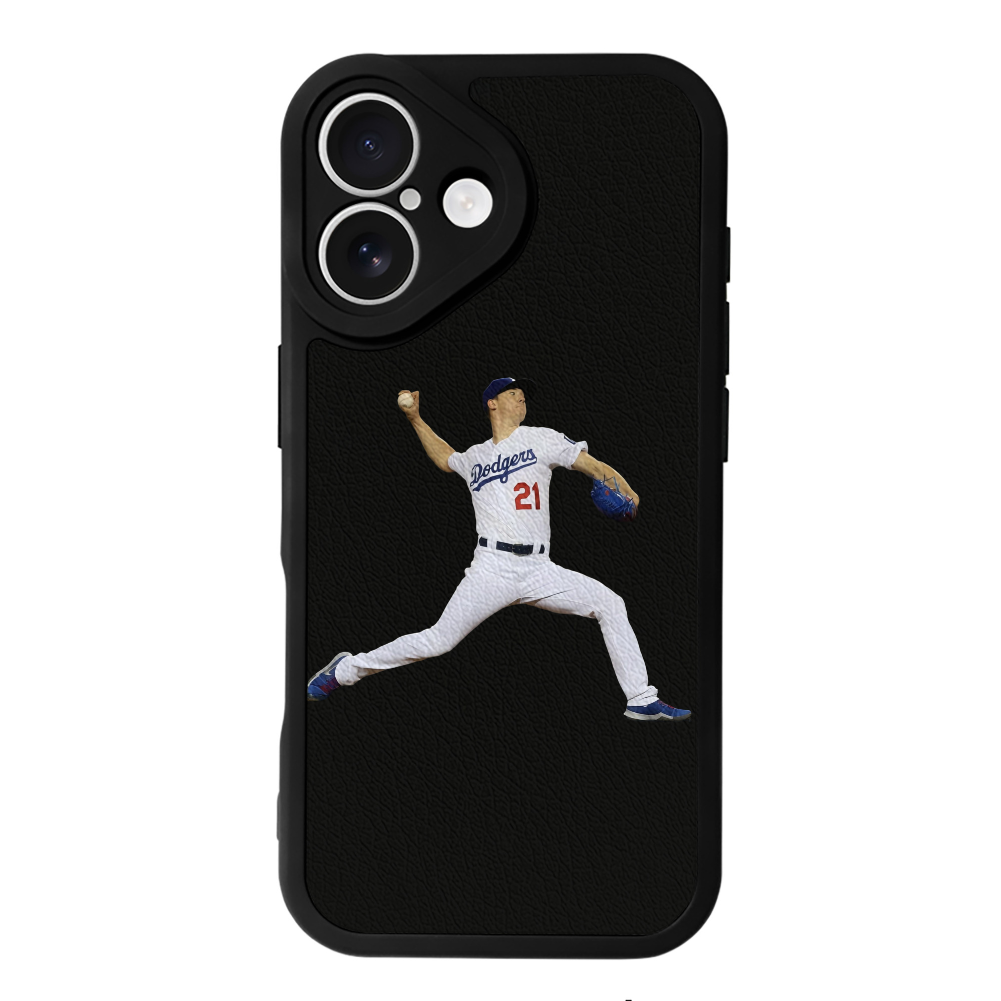  IPhone 16 Silicone Leather Case – UV Print, Lambskin Texture – Perfect Fit, Wireless Charging Compatible, Scratch Resistant, Precise Cutouts – Stylish Protection For IPhone 16